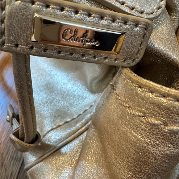 Cole Haan Leather Drawstring Bucket Bag. Never used. Excellent Condition. - Picture 3 of 14
